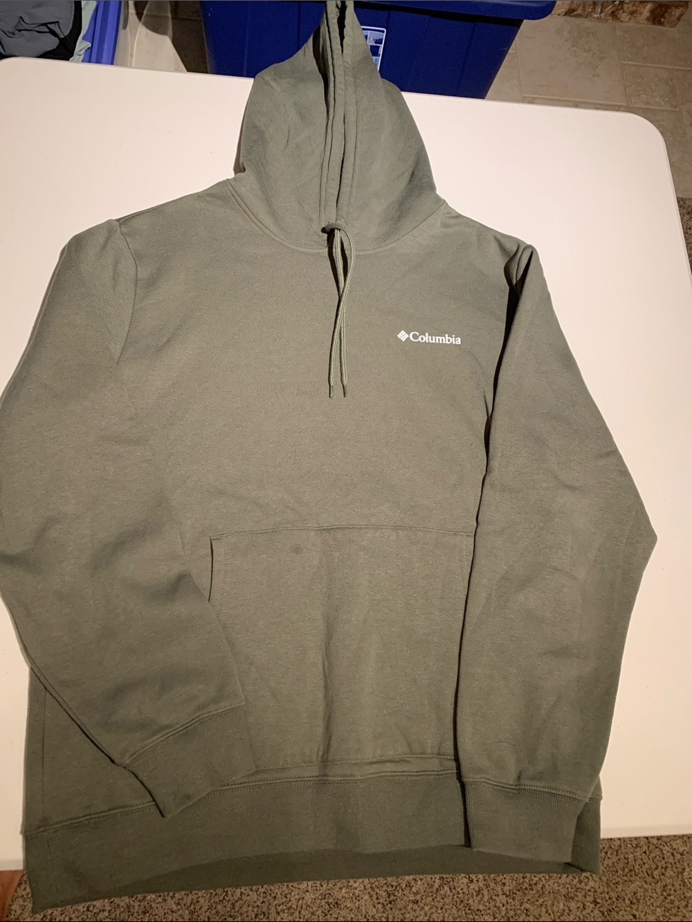 Columbia Men's Olive Crewneck Hoodie - Olive Green